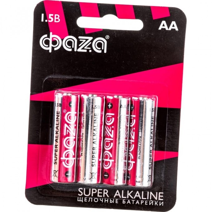 Алкалиновые элементы питания JAZZWAY ФАZА LR 6 Super Alkaline BL-4 5000285 Алкалиновые элементы питания JAZZWAY ФАZА LR 6 Super Alkaline BL-4 5000285