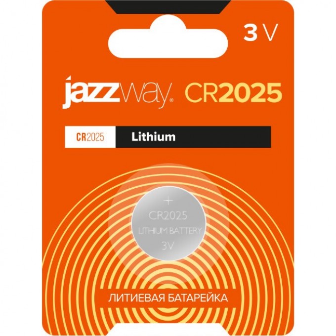 Батарейка JAZZWAY LITHIUM CR2025-1B 2852861 Батарейка JAZZWAY LITHIUM CR2025-1B 2852861