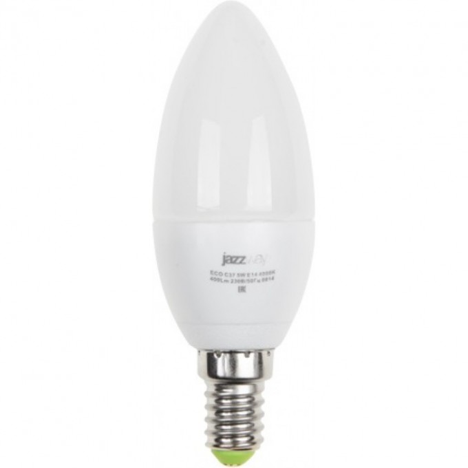 Лампа светодиодная JAZZWAY PLED- ECO-C37 5W E14 3000K 1036834A Лампа светодиодная JAZZWAY PLED- ECO-C37 5W E14 3000K 1036834A