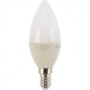 Лампа светодиодная JAZZWAY PLED-ECO-C37 5W E14 4000K Лампа светодиодная JAZZWAY PLED-ECO-C37 5W E14 4000K