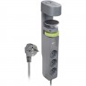 Удлинитель JAZZWAY ETD-03U-150-gy 3х1.5м на струбцине с заземлением с выкючателем 3 USB выхода (2А+1С) IP20 ПВС 3х1 (3х1.5) 5059559