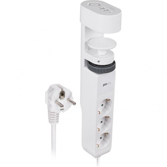 Удлинитель JAZZWAY ETD-03U-150-wh 3х1.5м на струбцине с заземлением с выключателем 3 USB выхода (2А+1С) IP20 ПВС 3х1 5059535 Удлинитель JAZZWAY ETD-03U-150-wh 3х1.5м на струбцине с заземлением с выключателем 3 USB выхода (2А+1С) IP20 ПВС 3х1 5059535
